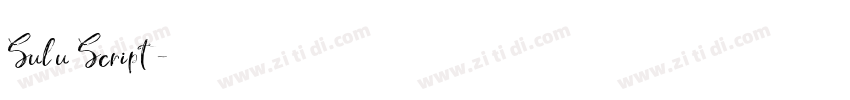 Sulu Script字体转换